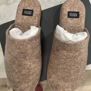 Eileen Fisher Tan Wool Footwear